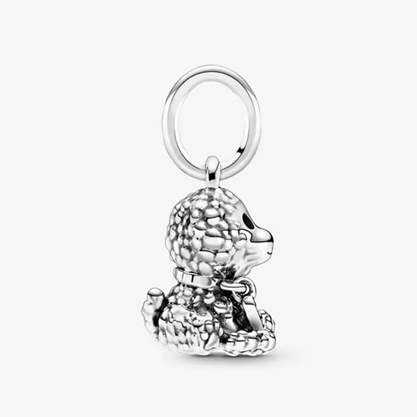 Hạt Vòng Charm Pandora Poodle Puppy Dog 798871C01 Màu Bạc