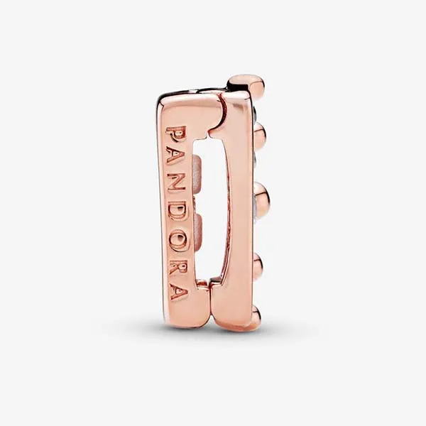 Hạt Vòng Charm Pandora Reflexions Crown Clip Charm In Pandora Rose 787599CZ Màu Vàng Hồng - Trang sức - Vua Hàng Hiệu
