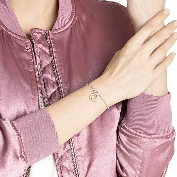 Hạt Vòng Charm Swarovski Remix Chữ Q 5437628 Màu Vàng Hồng - Trang sức - Vua Hàng Hiệu