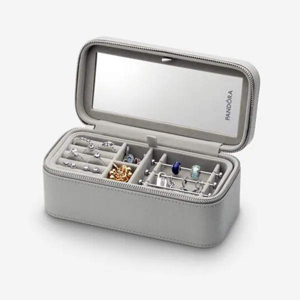 Hộp Đựng Đồ Trang Sức Pandora Grey Small Jewelry Box A012 Màu Xám - Phụ kiện - Vua Hàng Hiệu
