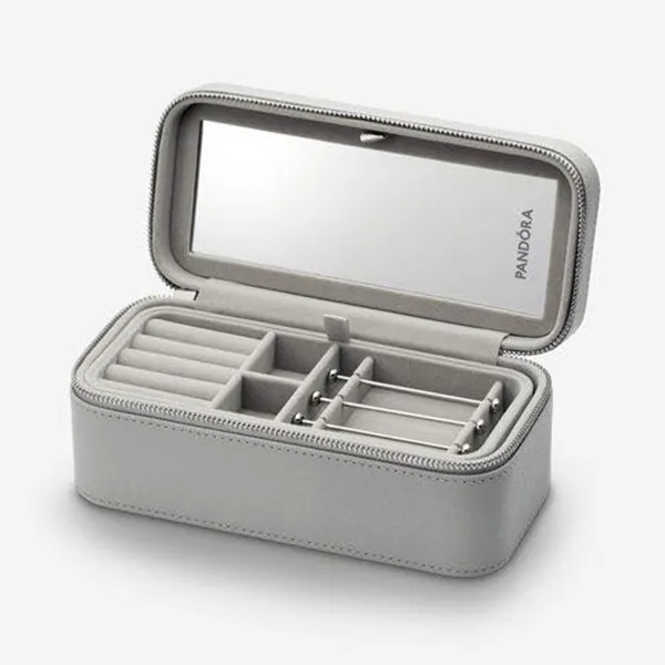 Hộp Đựng Đồ Trang Sức Pandora Grey Small Jewelry Box A012 Màu Xám - Phụ kiện - Vua Hàng Hiệu