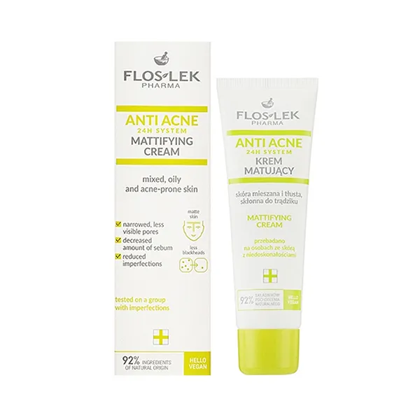 Kem Dưỡng Ẩm Và Kiểm Soát Nhờn Floslek Anti Acne Mattifying Cream 50ml - Mỹ phẩm - Vua Hàng Hiệu
