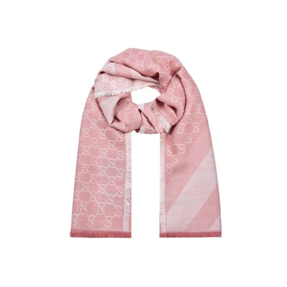 Khăn Gucci Vải Wool-Silk