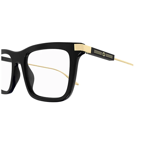 Kính Mắt Cận Nam Gucci GG1438O-001 Màu Đen Vàng Size 53