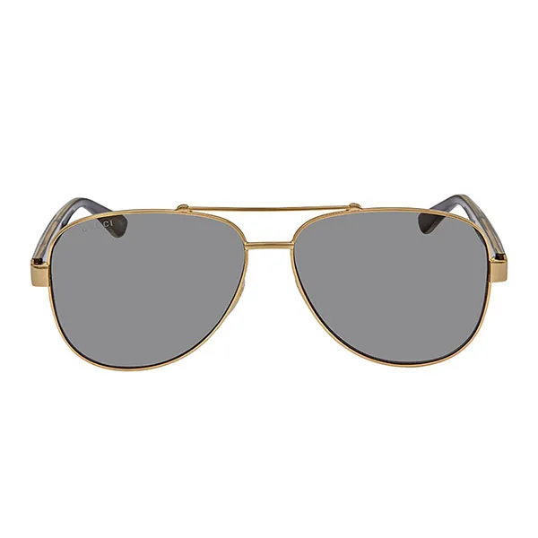Kính Mát Gucci Grey Aviator Gold Black Sunglasses GG0528S 006 63 Màu Xám - Kính mắt - Vua Hàng Hiệu