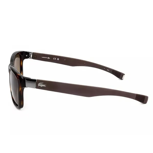 Kính Mát Lacoste Brown Rectangular Sunglasses L662SP 214 54 Màu Nâu