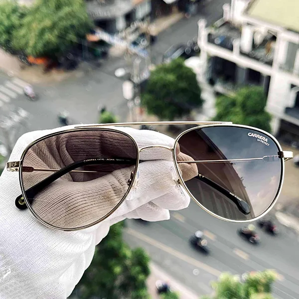 Kính Mát Nam Carrera Gold Sunglasses CARRERA-187-S-J5G Màu Nâu Vàng - Kính mắt - Vua Hàng Hiệu