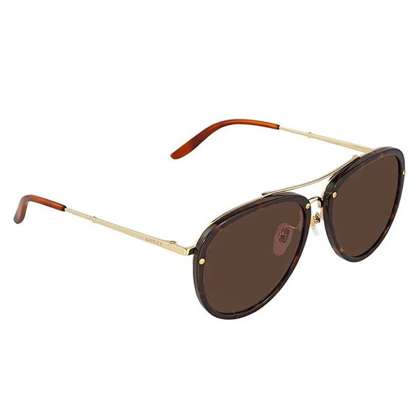 Kính Mát Nam Gucci Aviator Sunglass GG0662S-002 56 Màu Nâu