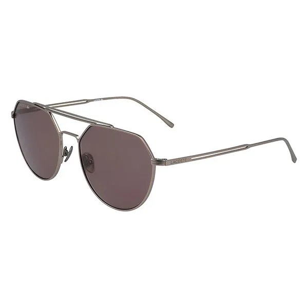 Kính Mát Nam Lacoste Geometric Aviator Sunglasses Zeiss Lens L220SPC 033 54 Màu Tím Xám