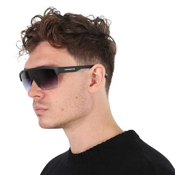 Kính Mát Nam Lacoste Gradient Blue Shield Men's Sunglasses L989S 002 62 Màu Xanh Đen