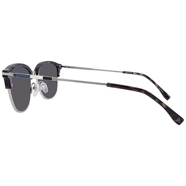 Kính Mát Nam Lacoste Grey Oval Men Sunglasses L106SND 045 52 Màu Xám Bạc