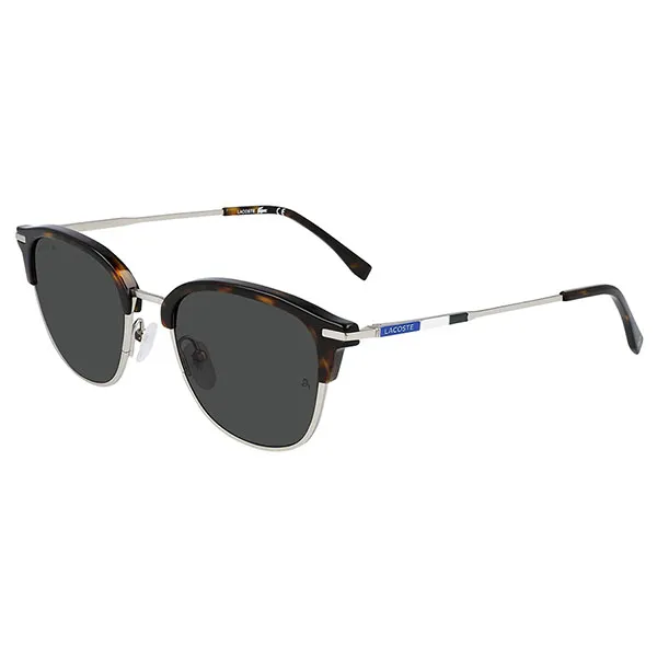 Kính Mát Nam Lacoste Grey Oval Men Sunglasses L106SND 045 52 Màu Xám Bạc