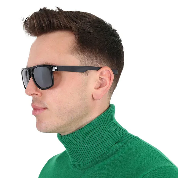 Kính Mát Nam Lacoste Grey Square Sunglasses L817S 001 57 Màu Xám Đen