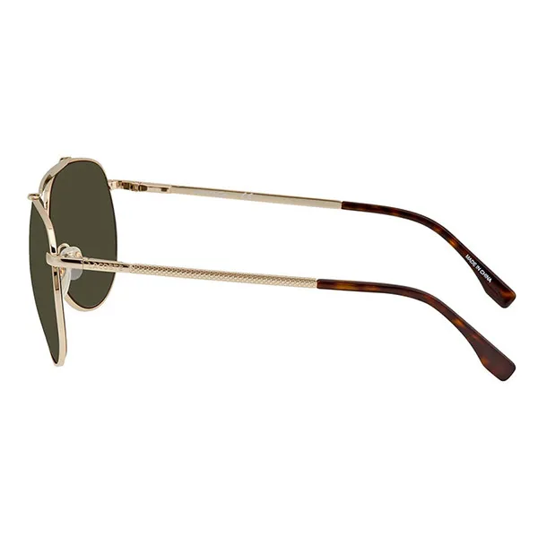 Kính Mát Nam Lacoste Men's Gold Tone Aviator Pilot Sunglasses L177SP 714 59 Màu Xám Vàng