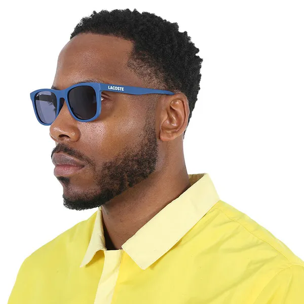 Kính Mát Nam Lacoste Violet Square Men's Sunglasses L929SE 422 53 Màu Xanh Blue