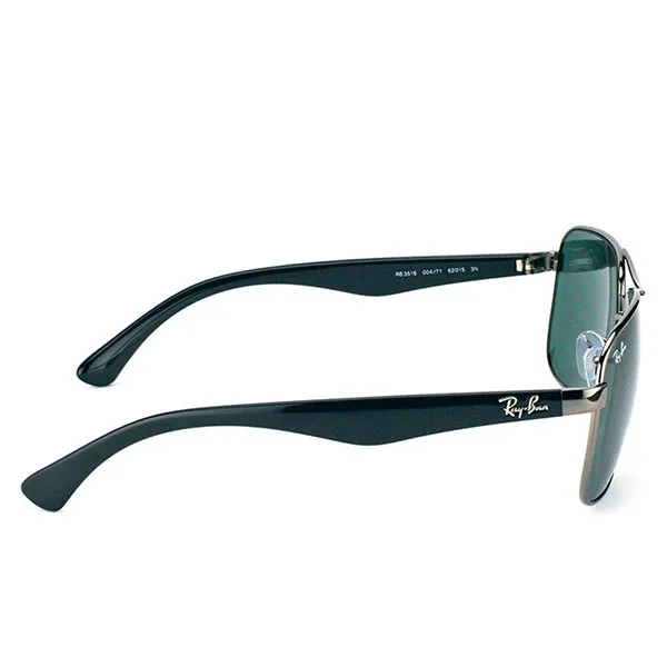 Kính Mát Nam Rayban Mens Pilot Sunglasses RB3516 004/71 59 Màu Xanh Green