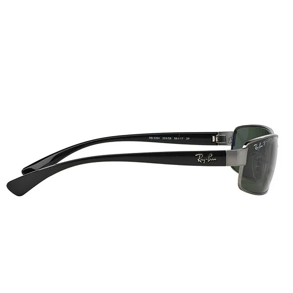 Kính Mát Nam Rayban Rectangular Polarized Sunglasses RB3364 004/58 62 Màu Xanh Green