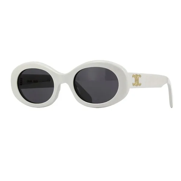 Kính Mát Nữ Celine Triomphe Sunglasses CL40194U 5225A Màu Trắng Đen - Kính mắt - Vua Hàng Hiệu
