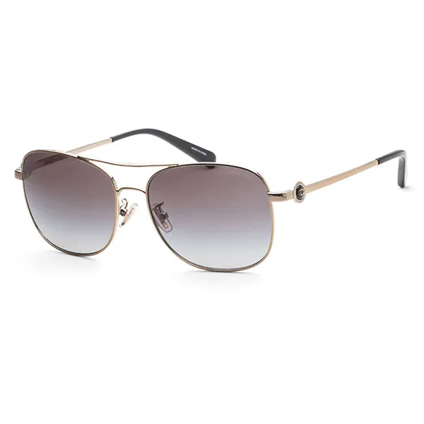 Kính Mát Nữ Coach Sunglasses HC7127-90053C-56 Màu Xám Vàng