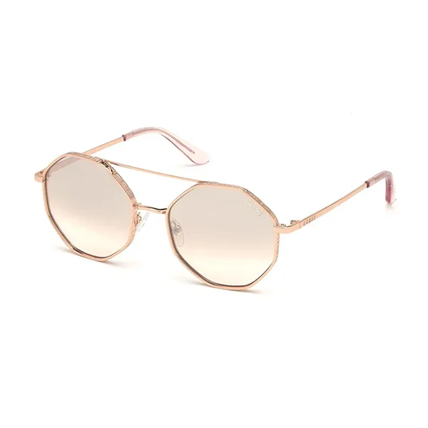Kính Mát Nữ Guess Rosegold GU7636-28U-55 Sunglasses Màu Vàng Hồng