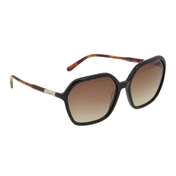 Kính Mát Nữ Lacoste Grey Gradient Geometric Ladies Sunglasses L962S 001 60 Màu Xám/Đen - Kính mắt - Vua Hàng Hiệu