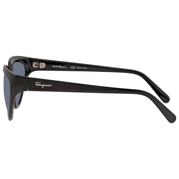 Kính Mát Nữ Salvatore Ferragamo Blue Cat Eye Ladies Sunglasses SF1017S 001 6016 Màu Xanh Đen - Kính mắt - Vua Hàng Hiệu