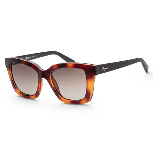 Kính Mát Nữ Salvatore Ferragamo Fashion 53 mm Brown Sunglasses SF955S 214 53 Màu Nâu Đen - Kính mắt - Vua Hàng Hiệu