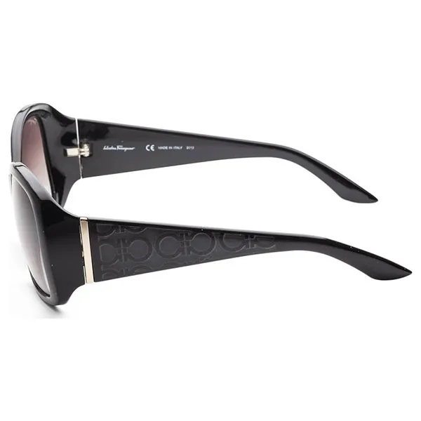 Kính Mát Nữ Salvatore Ferragamo Women Fashion 58mm Shiny Black Sunglasses SF722S-5817001 Màu Đen - Kính mắt - Vua Hàng Hiệu