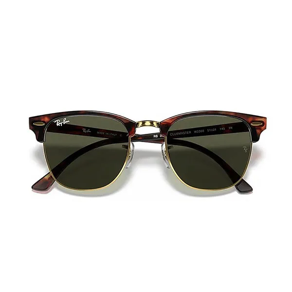Kính Mát Rayban Clubmaster Sunglasses RB3016 W0366 49-21 Màu Xanh Green