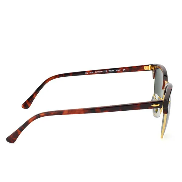 Kính Mát Rayban Clubmaster Sunglasses RB3016 W0366 49-21 Màu Xanh Green