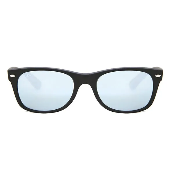 Kính Mát Rayban New Wayfarer Flash Sunglasses RB2132 622/30 55-18 Màu Bạc Xanh