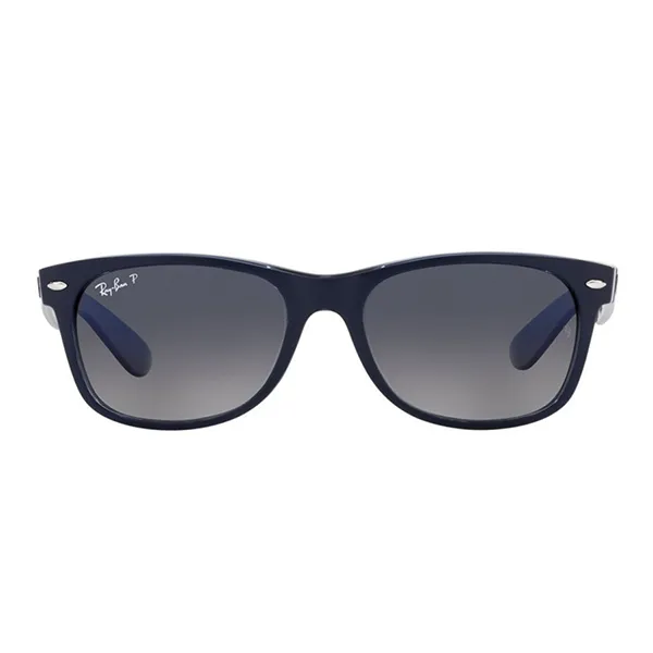 Kính Mát Rayban New Wayfarer Polarized Sunglasses RB2132 660778 55 Màu Xanh Lam - Kính mắt - Vua Hàng Hiệu