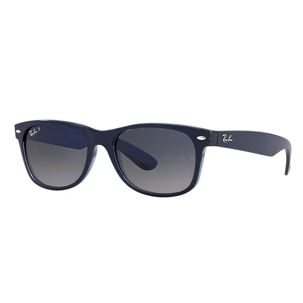 Kính Mát Rayban New Wayfarer Polarized Sunglasses RB2132 660778 55 Màu Xanh Lam - Kính mắt - Vua Hàng Hiệu