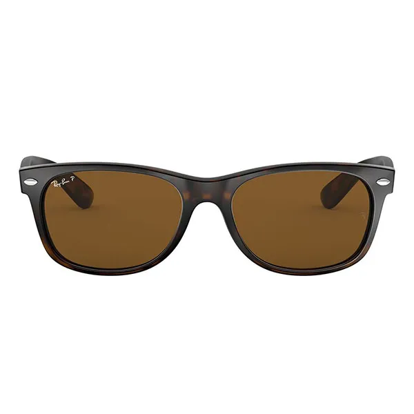 Kính Mát Rayban New Wayfarer Polarized Sunglasses RB2132 902/57 55 Màu Nâu