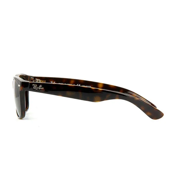 Kính Mát Rayban New Wayfarer Polarized Sunglasses RB2132 902/58 55-18 Màu Xanh/Nâu