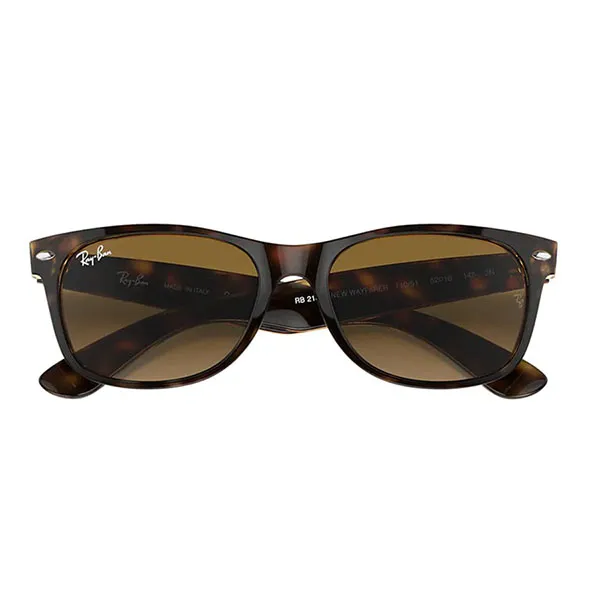 Kính Mát Rayban New Wayfarer Sunglasses RB2132 710/51 52-18 Màu Nâu - Kính mắt - Vua Hàng Hiệu