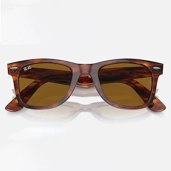 Kính Mát Rayban Original Wayfarer Sunglasses RB2140 954 50-22 Màu Nâu - Kính mắt - Vua Hàng Hiệu