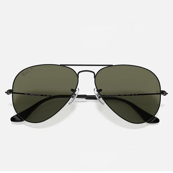 Kính Mát Unisex Rayban Polarized Aviator Sunglasses RB3025 W3361 58 Màu Xanh Green