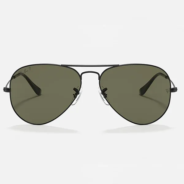 Kính Mát Unisex Rayban Polarized Aviator Sunglasses RB3025 W3361 58 Màu Xanh Green