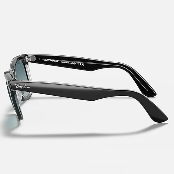 Kính Mát Rayban Wayfarer Blue Gradient Square Sunglasses RB2140 12943M 50 Màu Xanh/Đen