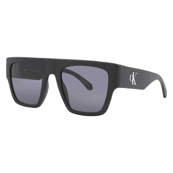 Kính Mát Unisex Calvin Klein CK Grey Browline Sunglasses CKJ22636S 002 53 Màu Đen