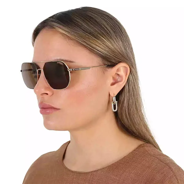 Kính Mát Unisex Carrera Fashion Gold Sunglasses CA1035GS-0J5G-70 Màu Nâu Vàng - Kính mắt - Vua Hàng Hiệu
