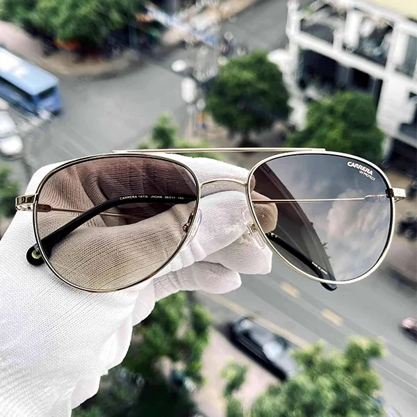 Kính Mát Unisex Carrera Gold Brown Sunglasses CA187-S-J5G-HA-56 Màu Nâu Vàng - Kính mắt - Vua Hàng Hiệu