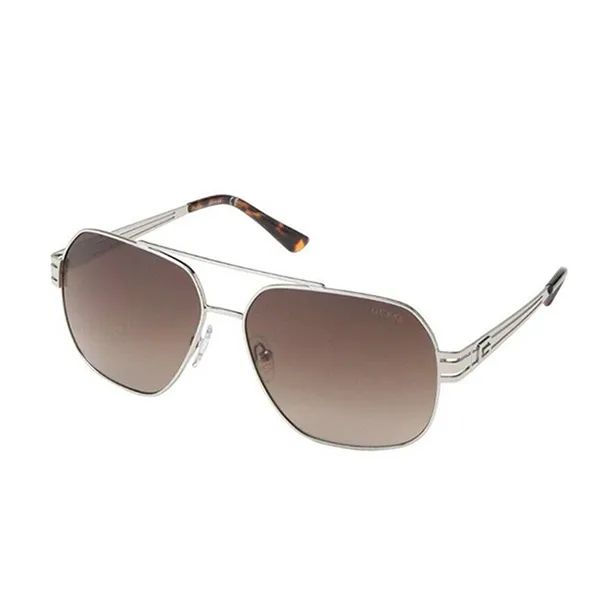 Kính Mát Unisex Guess GF5047-SILVER-60 Sunglasses Màu Nâu Bạc - Kính mắt - Vua Hàng Hiệu