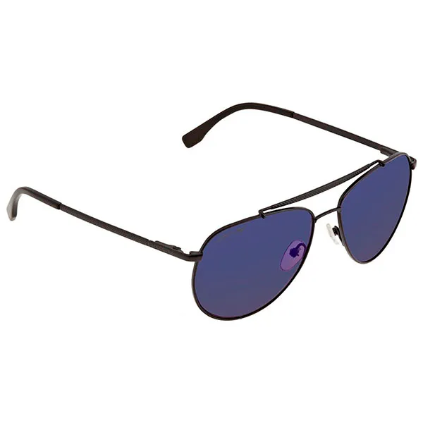 Kính Mát Unisex Lacoste Blue Aviator Sunglasses L177S 001 57 Màu Xanh Đen - Kính mắt - Vua Hàng Hiệu