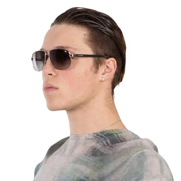 Kính Mát Unisex Lacoste Brown Gradient Rectangular Sunglasses L162S 714 61 Màu Nâu