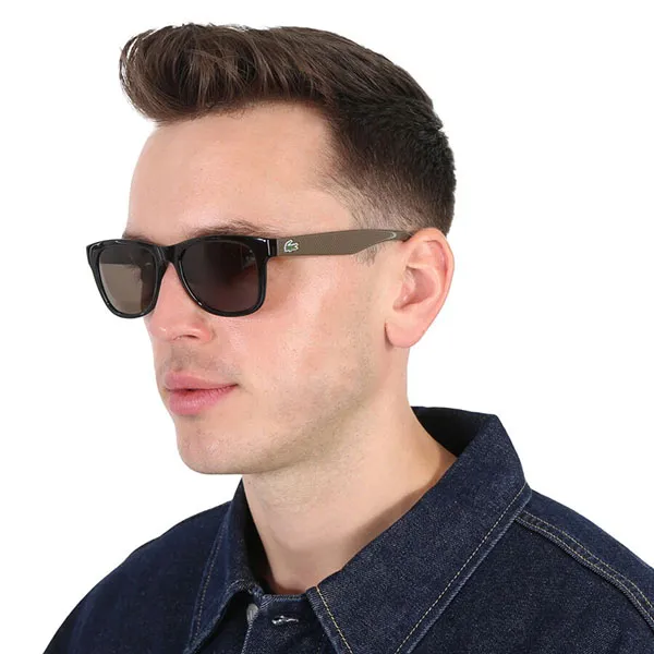 Kính Mát Unisex Lacoste Brown Square Sunglasses L734S 001 52 Màu Nâu - Kính mắt - Vua Hàng Hiệu