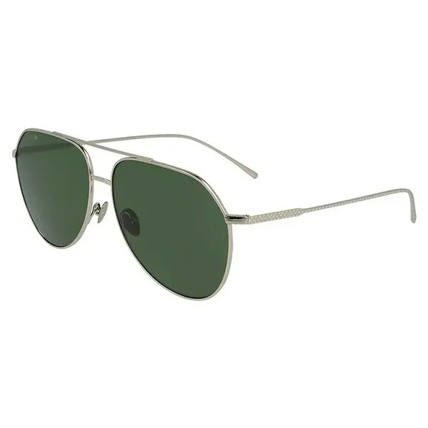 Kính Mát Unisex Lacoste Green Aviator Sunglasses L209S 714 61 Màu Xanh Phối Vàng