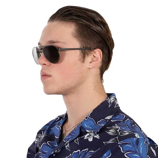 Kính Mát Unisex Lacoste Grey Aviator Sunglasses L193S 035 58 Màu Xám - Kính mắt - Vua Hàng Hiệu