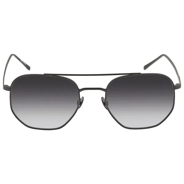 Kính Mát Unisex Lacoste Grey Gardient Aviator Sunglasses L210S 001 54 Màu Đen Xám